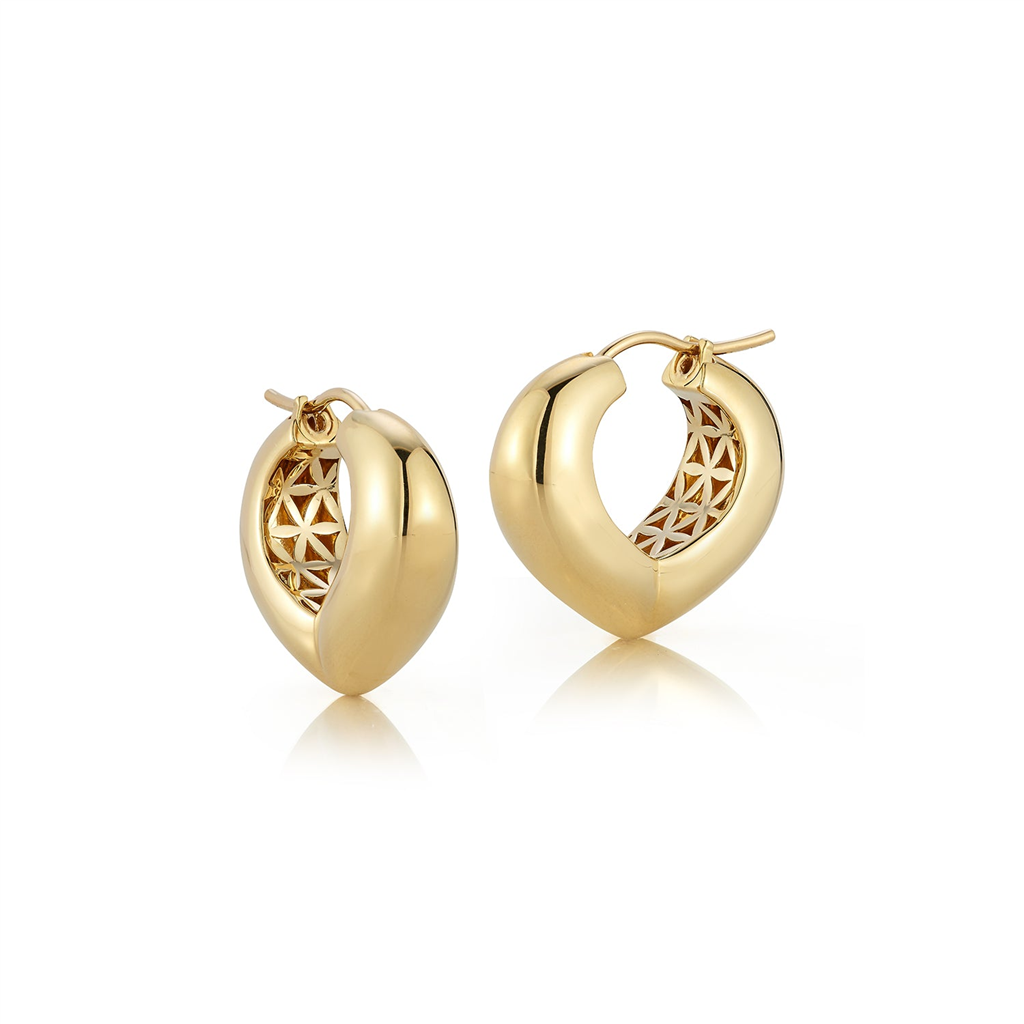 Gold_Medium_Bubble_Shield_Hoops