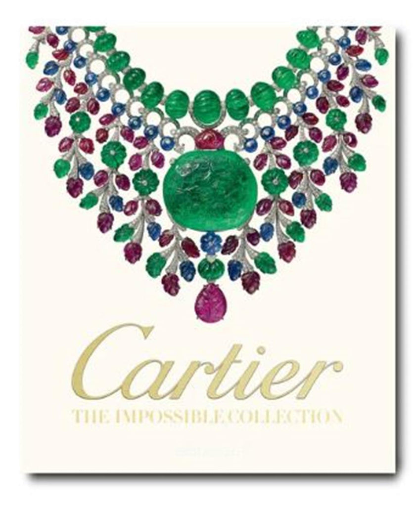 Coffee table book with Cartier large necklace on cover