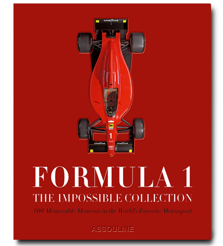 red Formula 1 Coffee table book