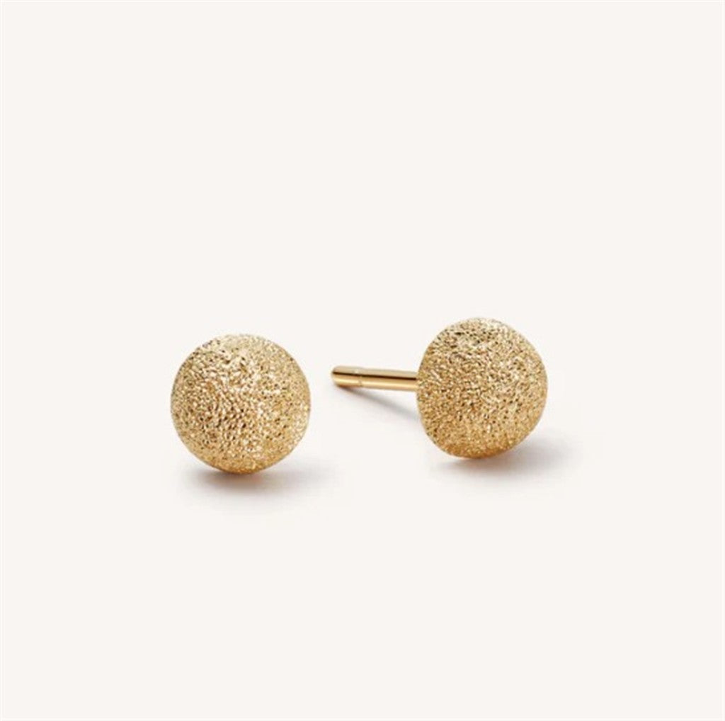 Florentine Finish Small Button Studs