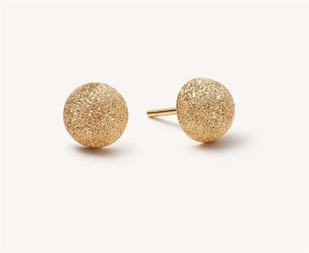 Florentine Finish Medium Button Studs