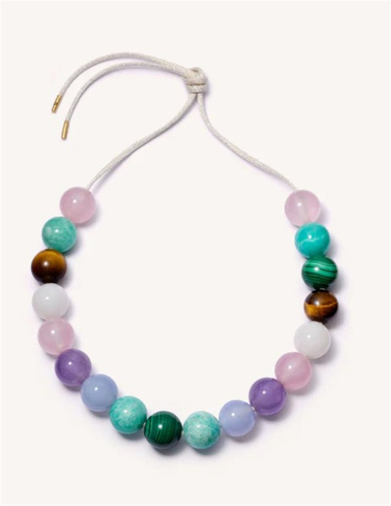 multi-colored beaded necklace