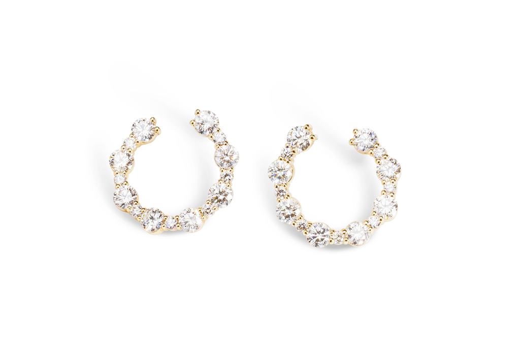 Lemon Peel Diamond Earrings