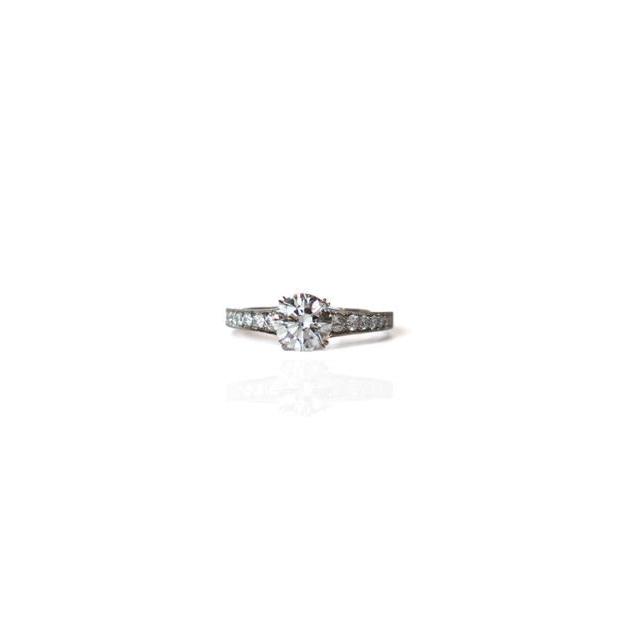 platinum diamond solitaire ring