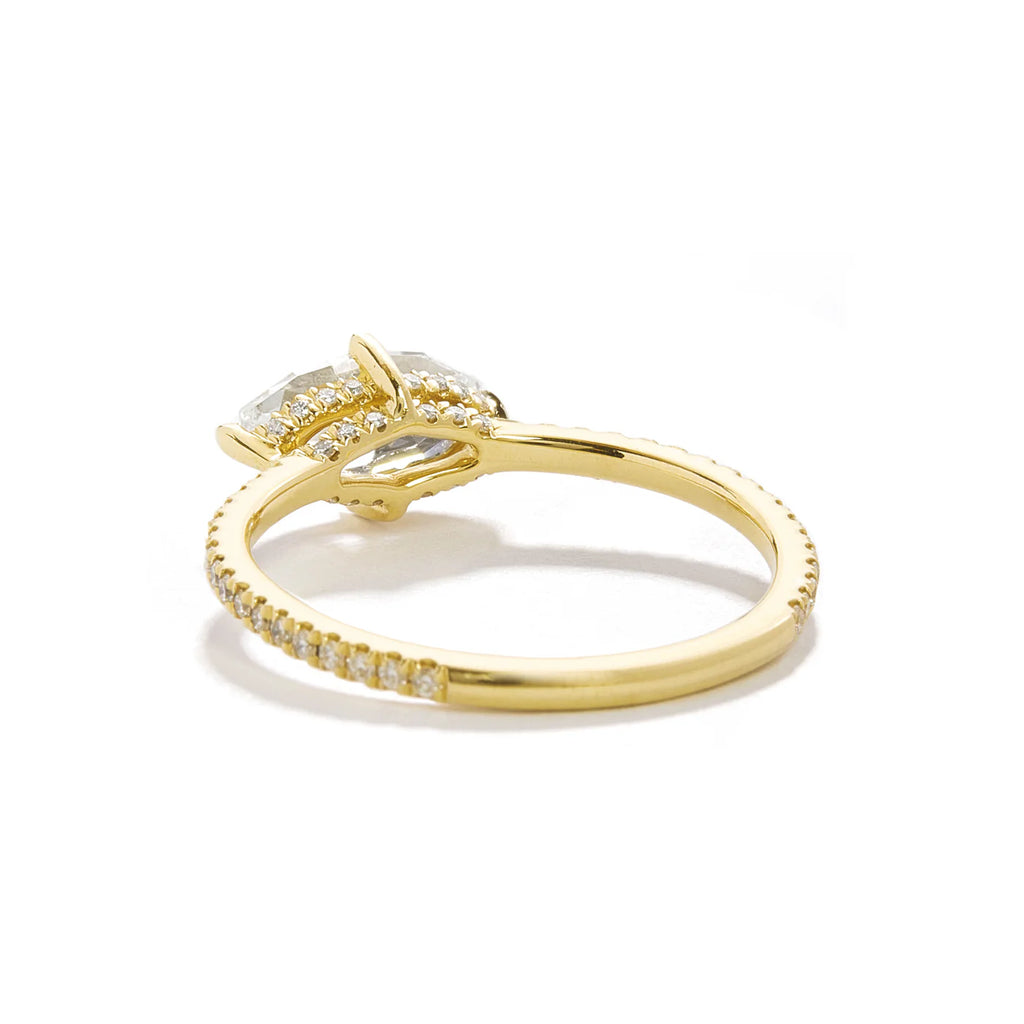 back view of diamond ring