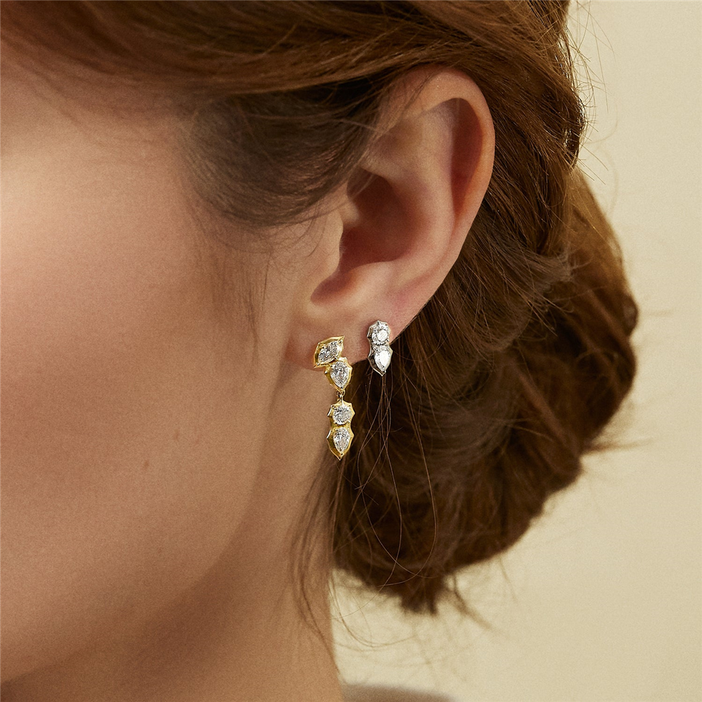 model earing stud diamond earrings and diamond drop earrings