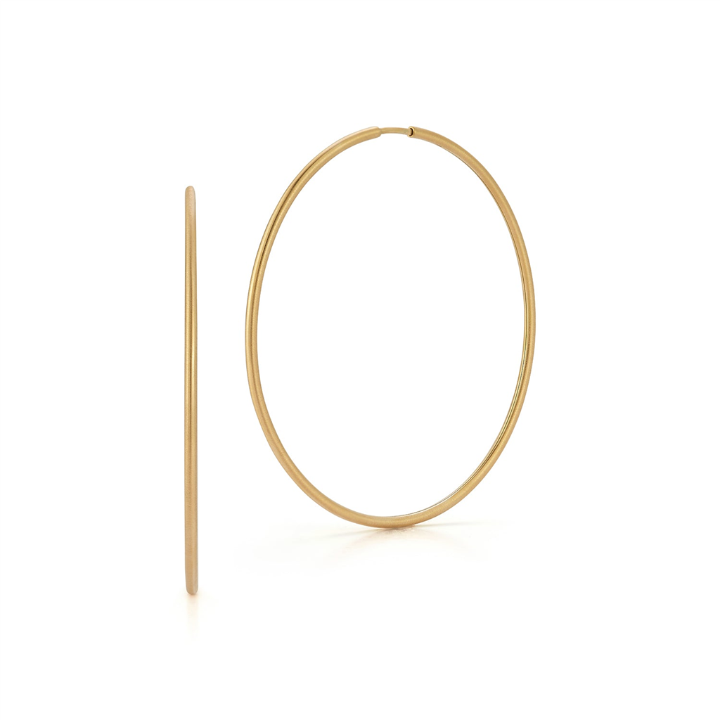 large gold hoop earrings