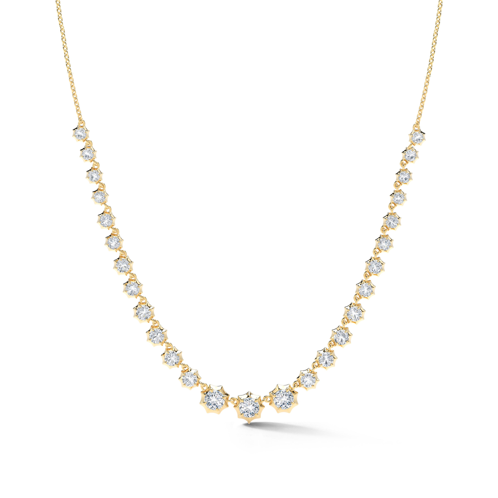 diamond and gold necklace