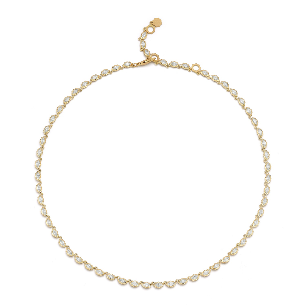 diamond and gold choker necklace