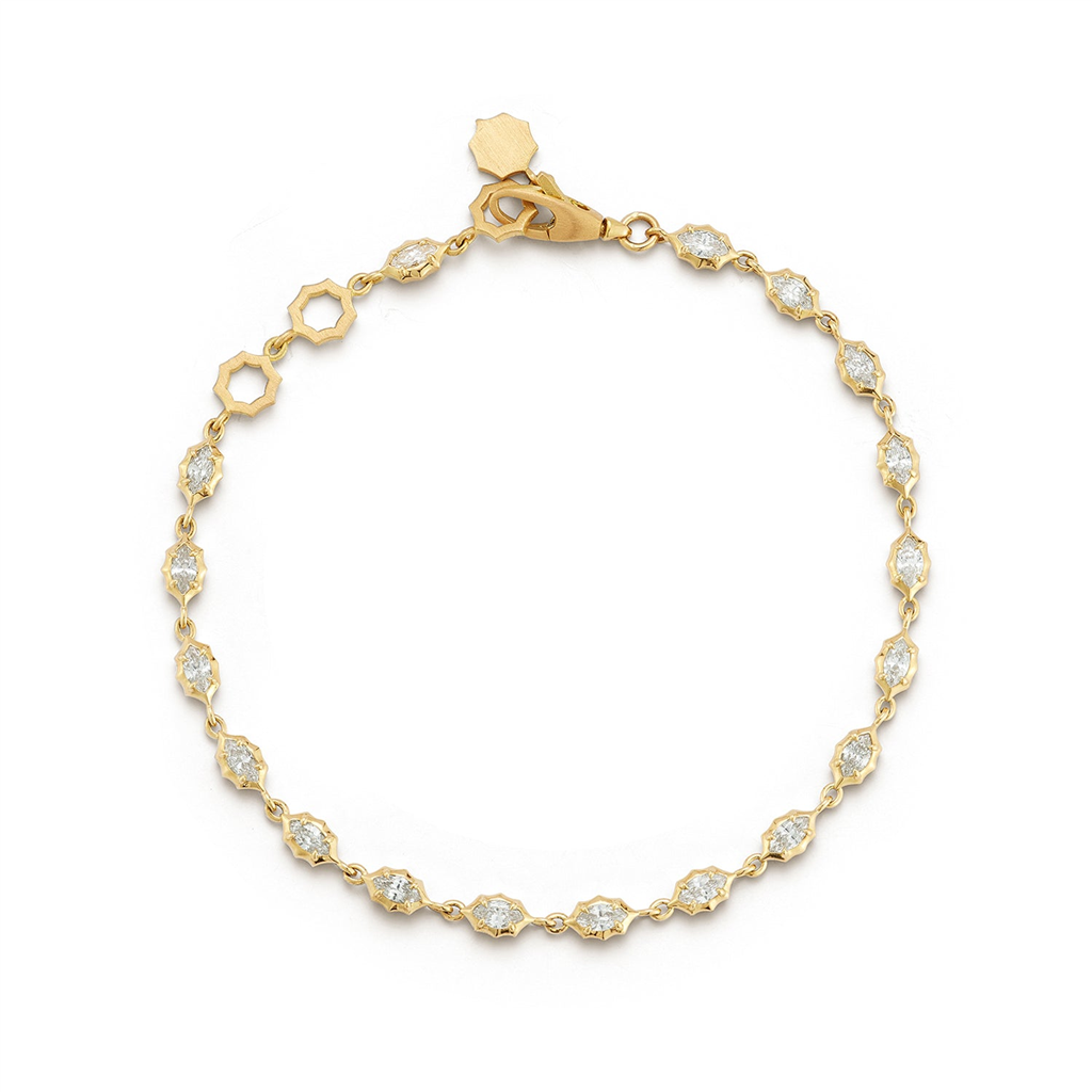 diamond and gold bracelet