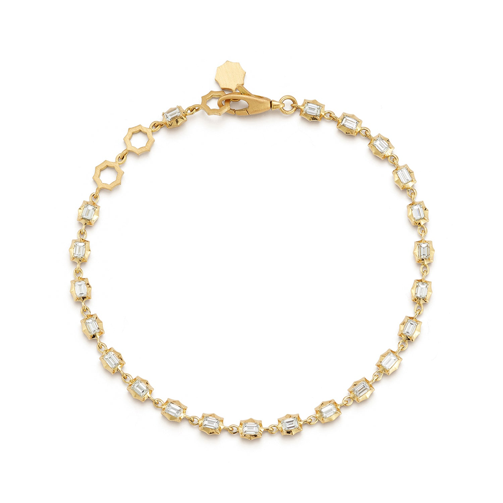 diamond and gold bracelet