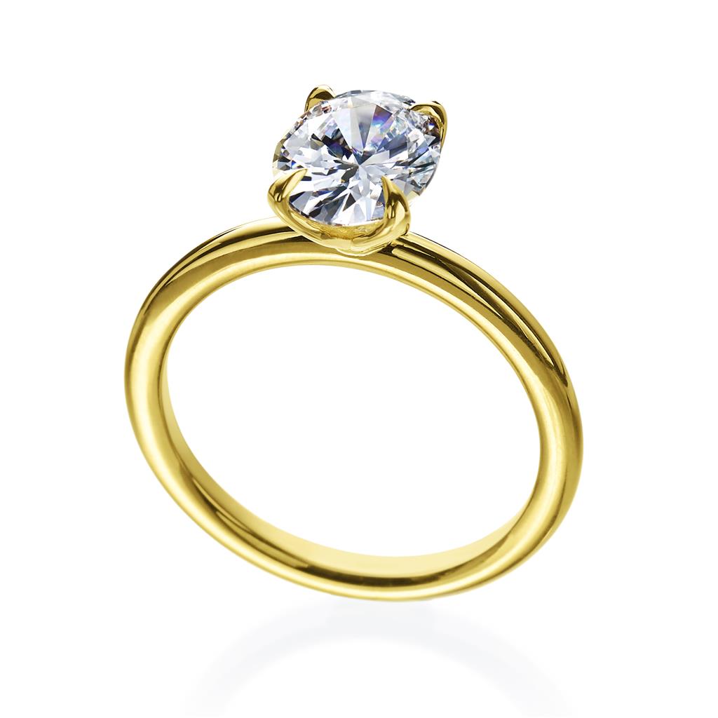 Semi-Mount gold Engagement Ring