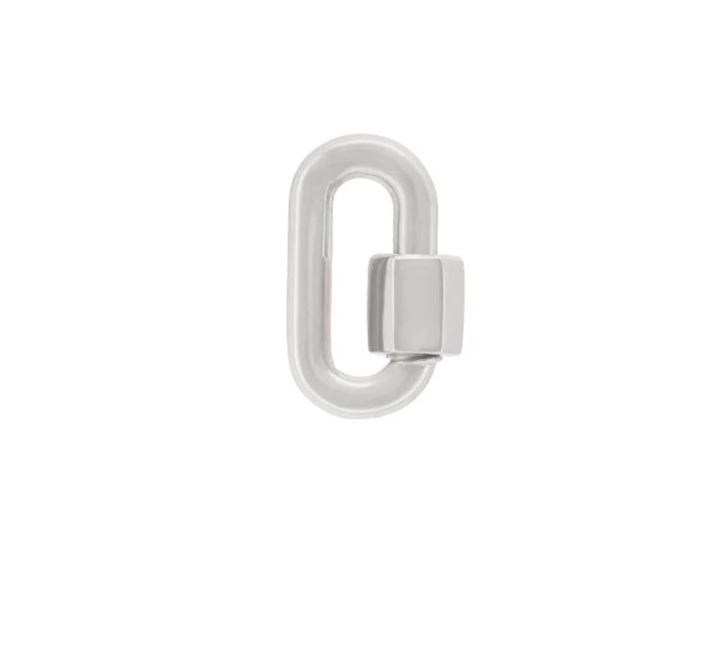 silver chubby lock charm