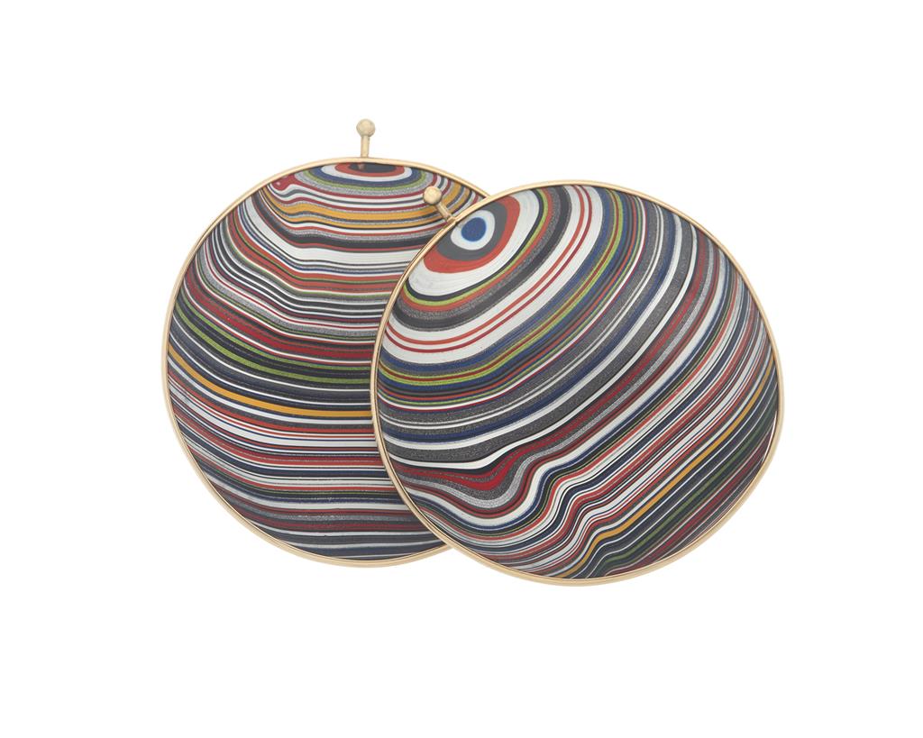FOrdite round disc earrings