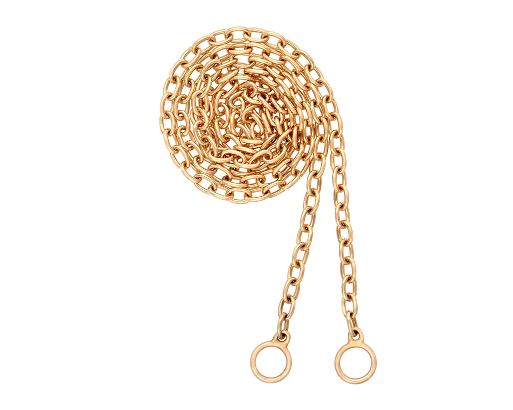 pulley gold chain necklace