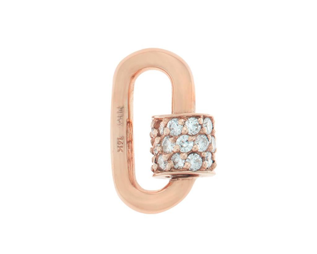 gold chubby baby lock with diamonds