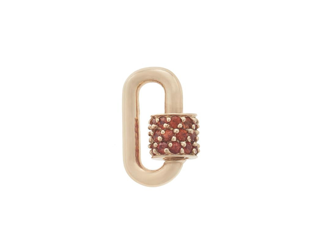 gold Stoned Chubby Babylock with Orange Sapphires