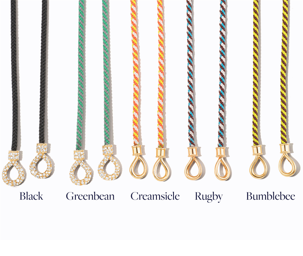 mulit colored string bracelets with gold and diamond clasps