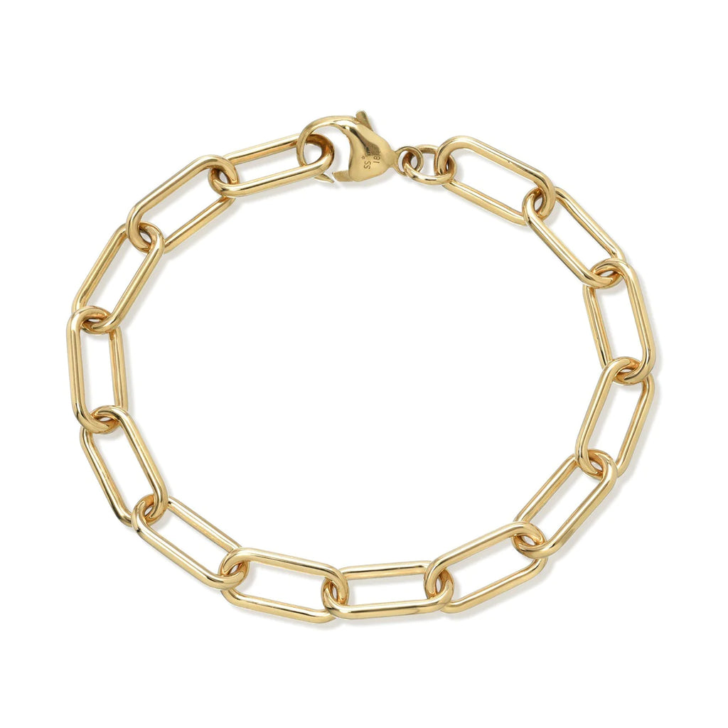 Gold link bracelet