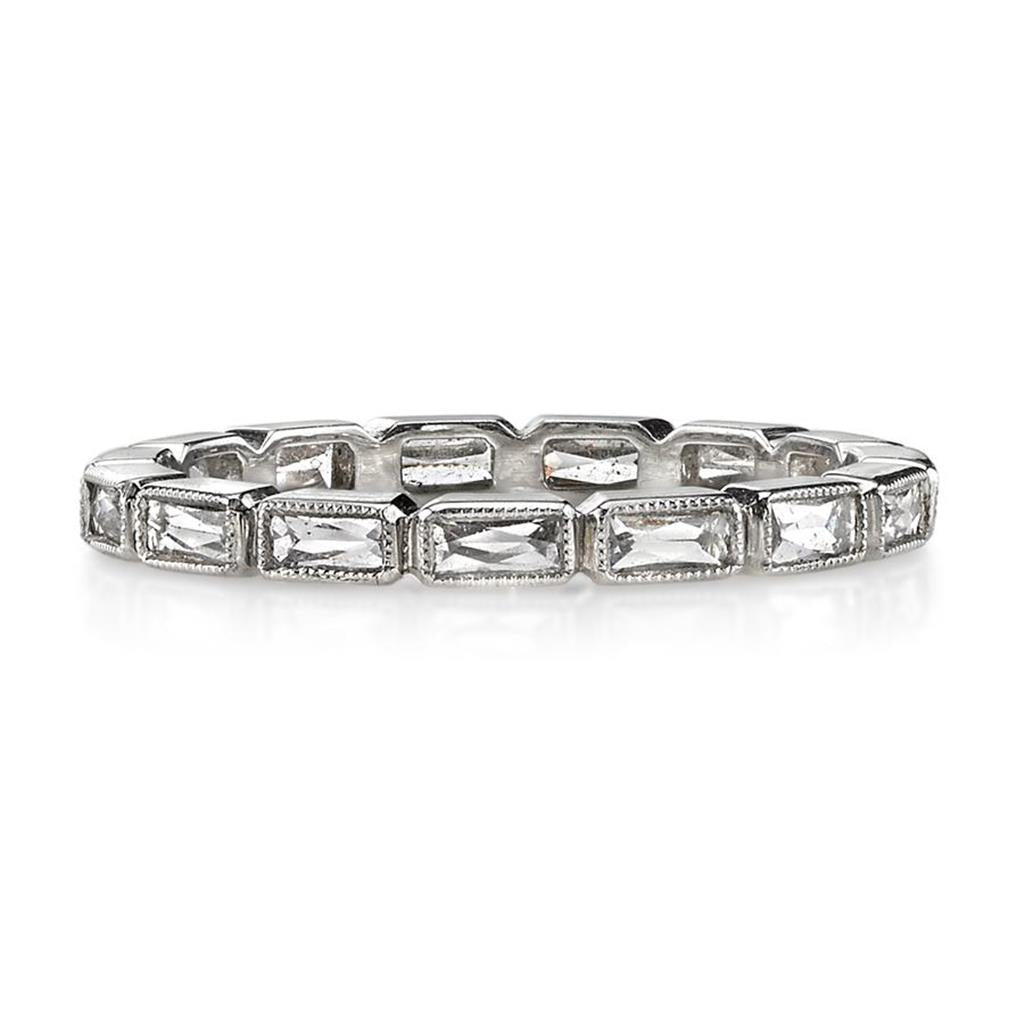 Platinum and diamond eternity band