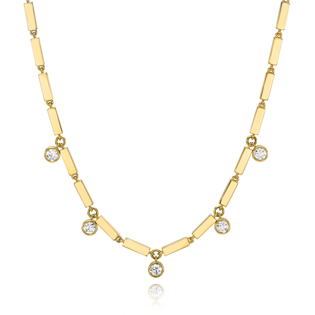 diamond Fringe Mini Necklace