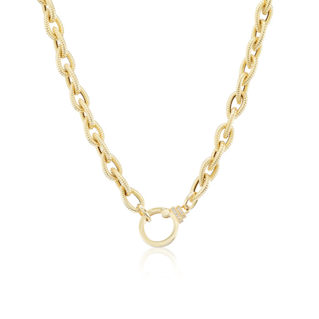 gold teardrop chain necklace