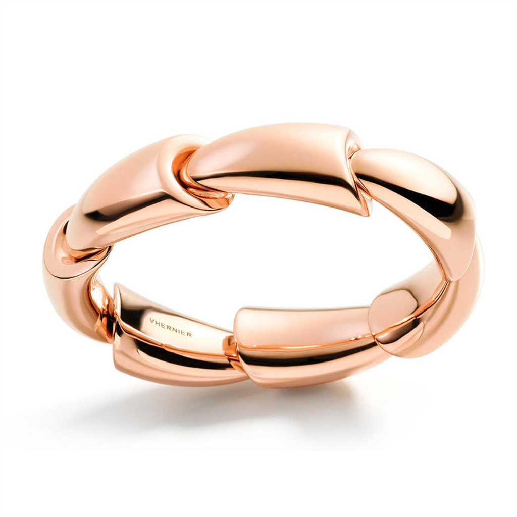 rose gold thick bracelet