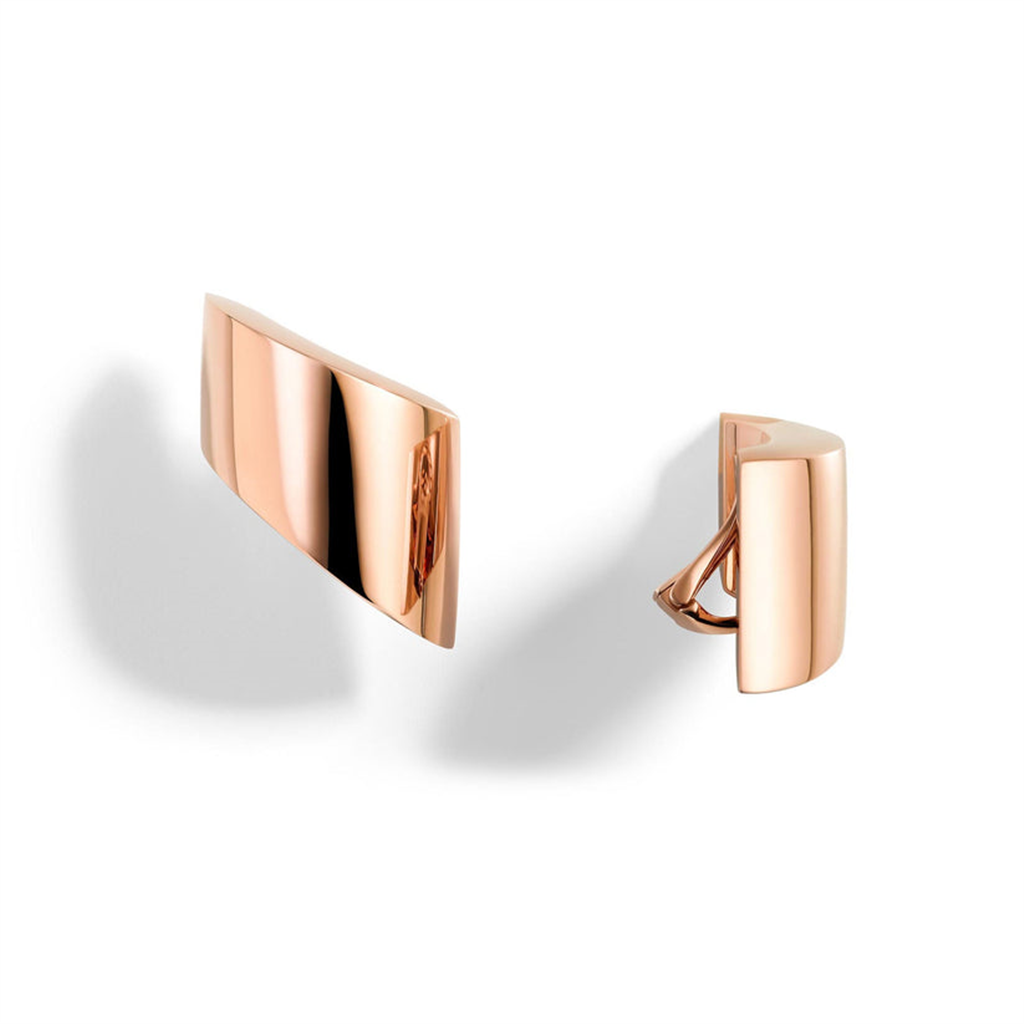 Rose gold earclips