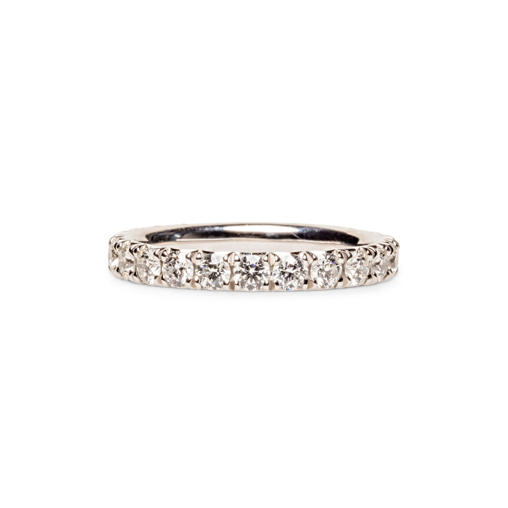 platinum and diamond eternity weddig band