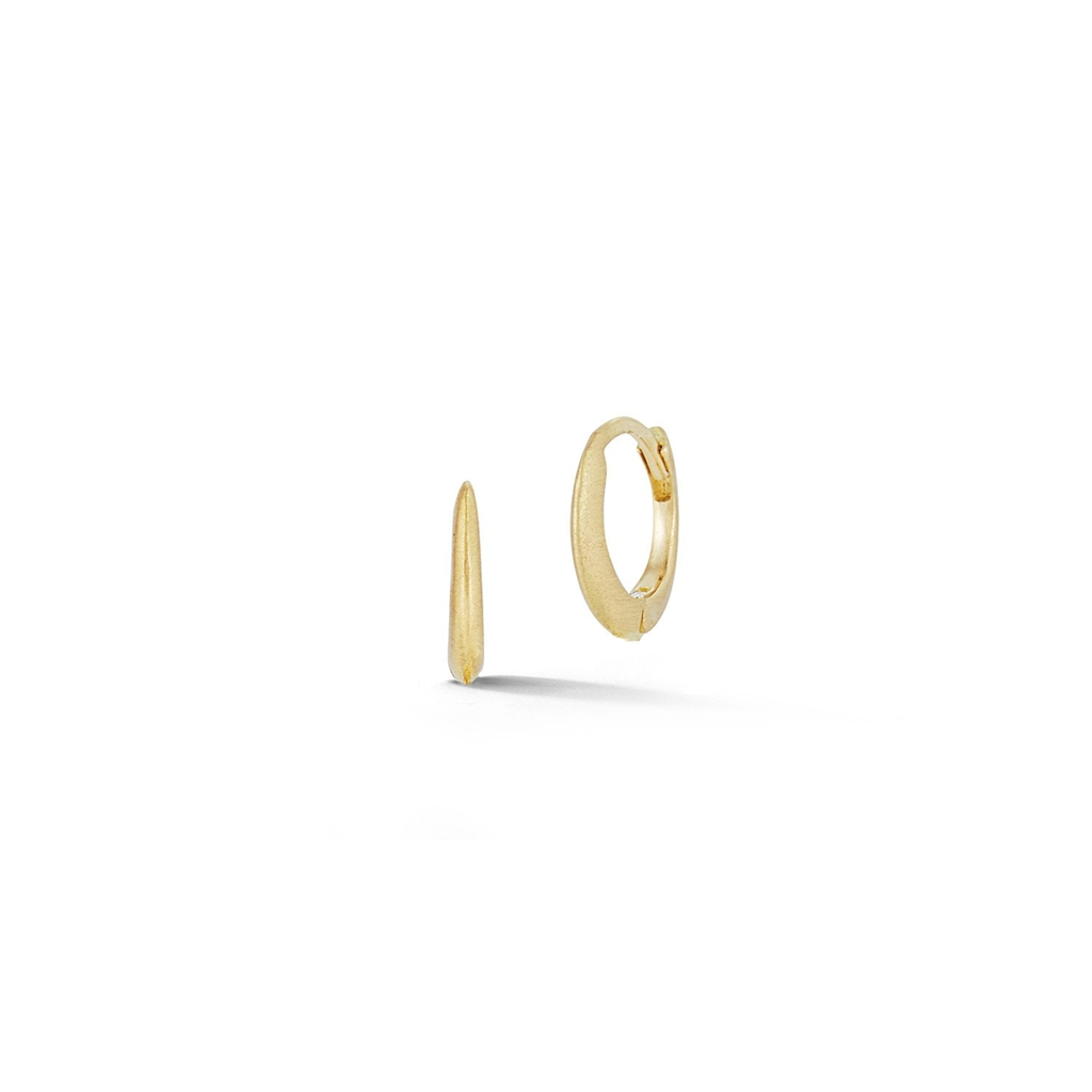 gold huggy earrings