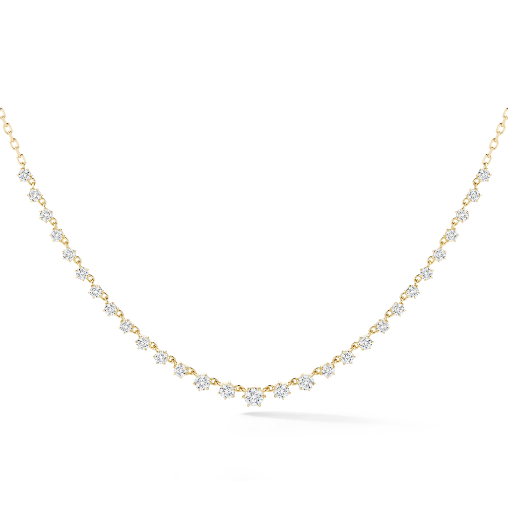 diamond and gold necklace